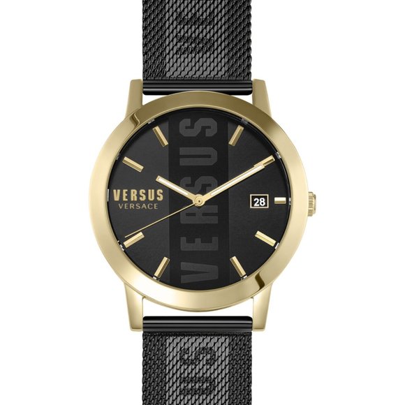Versace Versus 44mm Men's Black Watch! New